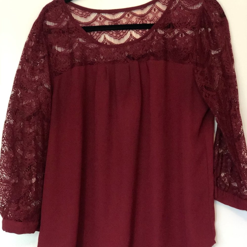 Maroon Blouse